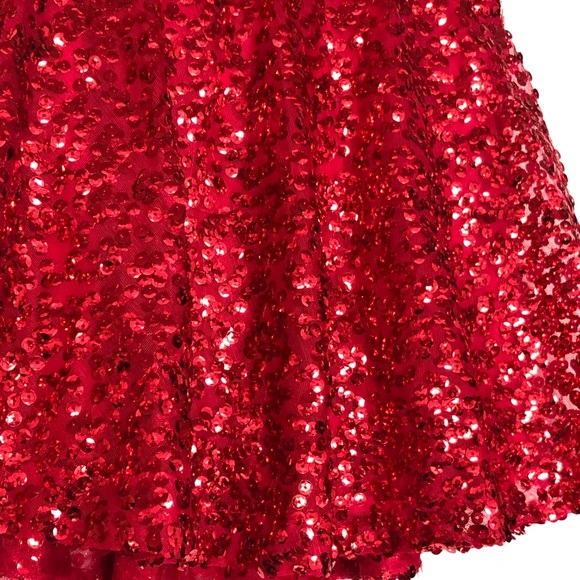 Cherokee Sequin Paillettes mini skirt🌹Sz Junior L - Picture 5 of 8